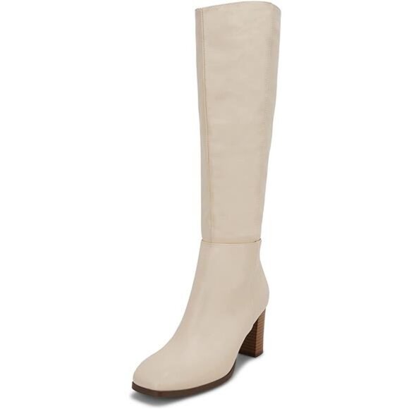 Women's Knee High Fall Winter Comfort Boot Chunky Block Heels Square Toe Side